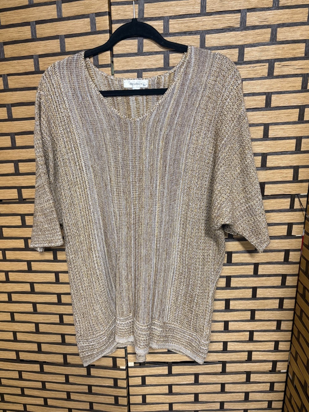 Dress barn tan sweater size 1X